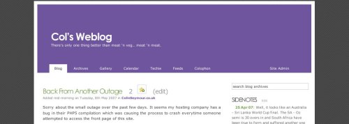 Col's Blog - Version 3 at the end