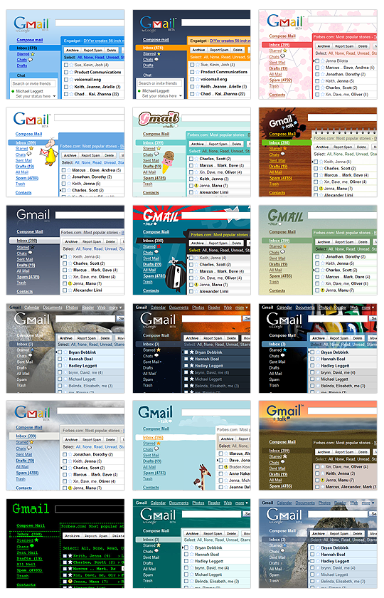 GMail Skins Examples GMail Skins Examples